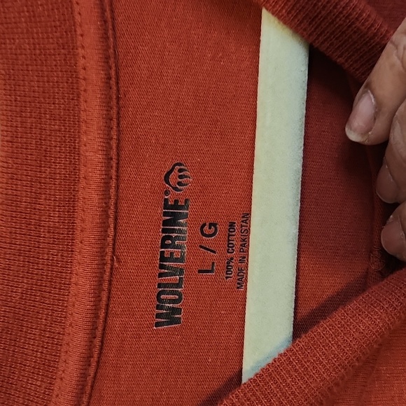 WOLVERINE BURNT ORANGE LONG SLEEVE TSHIRT NEW WITHOUT TAGS - Picture 3 of 4